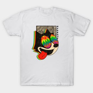 Trippy Felix the cat T-Shirt